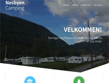 Tablet Screenshot of nesbyen-camping.no